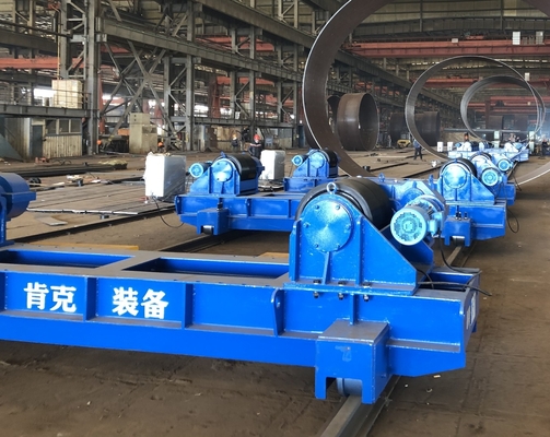 Rotator Pengelasan Pipa Kecil Konvensional Wind Tower Welding Roda Bermotor 150 Ton