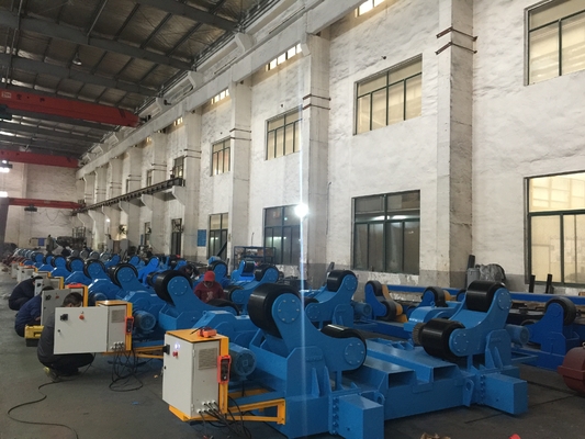 Desain Rotator Pengelasan Pipa Baja Self Aligning Rubber Roller 120 Ton