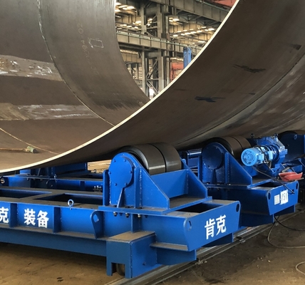 Rotator Pengelasan Pipa Kecil Konvensional Wind Tower Welding Roda Bermotor 150 Ton