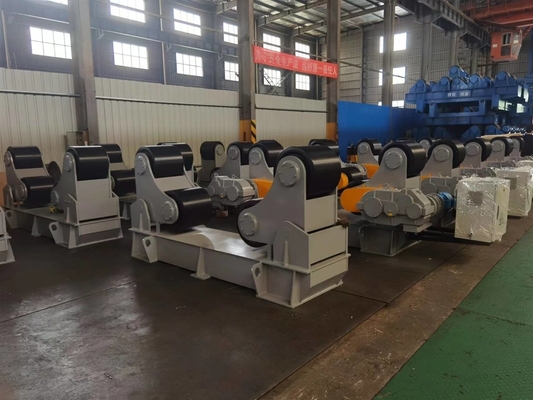Mesin Rotating Pipa 100t Self Aligning Welding Rotator Turning Roller Speed ​​Adjustable