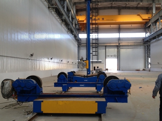 200 Ton Desain Rotator Pengelasan Konvensional Lini Produksi Menara Angin
