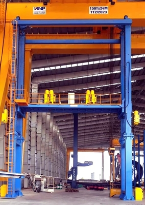 Platform Angkat Tugas Berat Untuk Pengelasan Sambungan Lengan Pipa Diameter Besar
