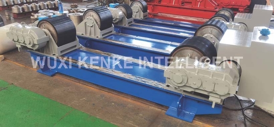 40 Ton Mesin Rotator Pengelasan Konvensional PU Roller Welding Tank Baut Tipe Tetap